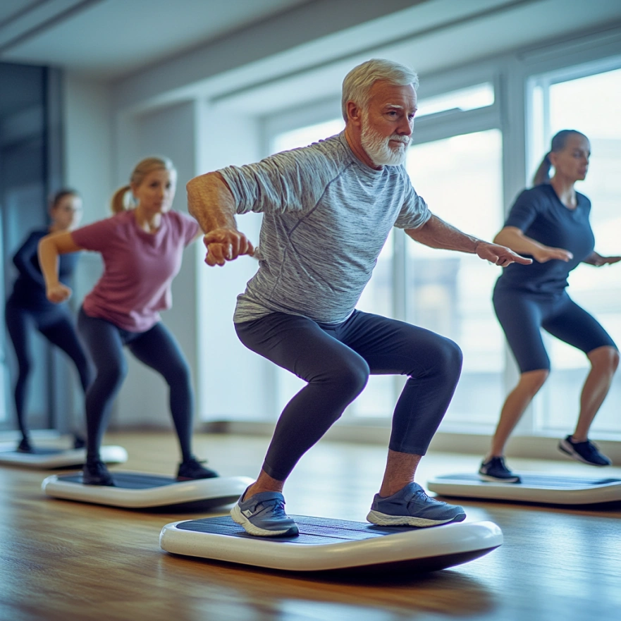 Тренування балансу для літніх людей